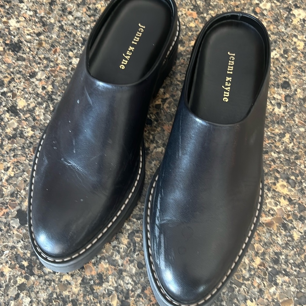 Jenni Kayne mules. One scuff on left shoe. Excellent condition size 39